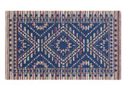 Tappeto Arredo Salotto Antiscivolo Scendiletto Camera Dis. Kenya By Suardi - 65x110 - Blu