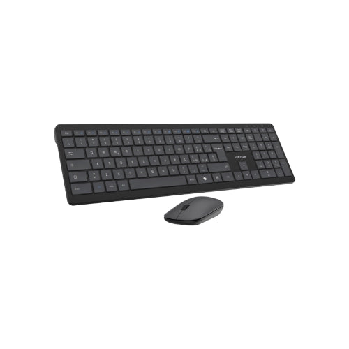 KIT TASTIERA E MOUSE WIRELESS LOW PROFILE A FORBICE E TASTI FUNZIONALI VULTECH KM-851W 2000DPI REGOLABILI 2,4GHZ