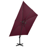 Ombrellone a Sbalzo con Doppia Copertura 300x300 cm Bodeaux 312380