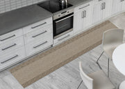 Tappeto Passatoia Cucina Antiscivolo Sottolavello Digitale Fantasie Varie - 50x320 - Bourbon Beige