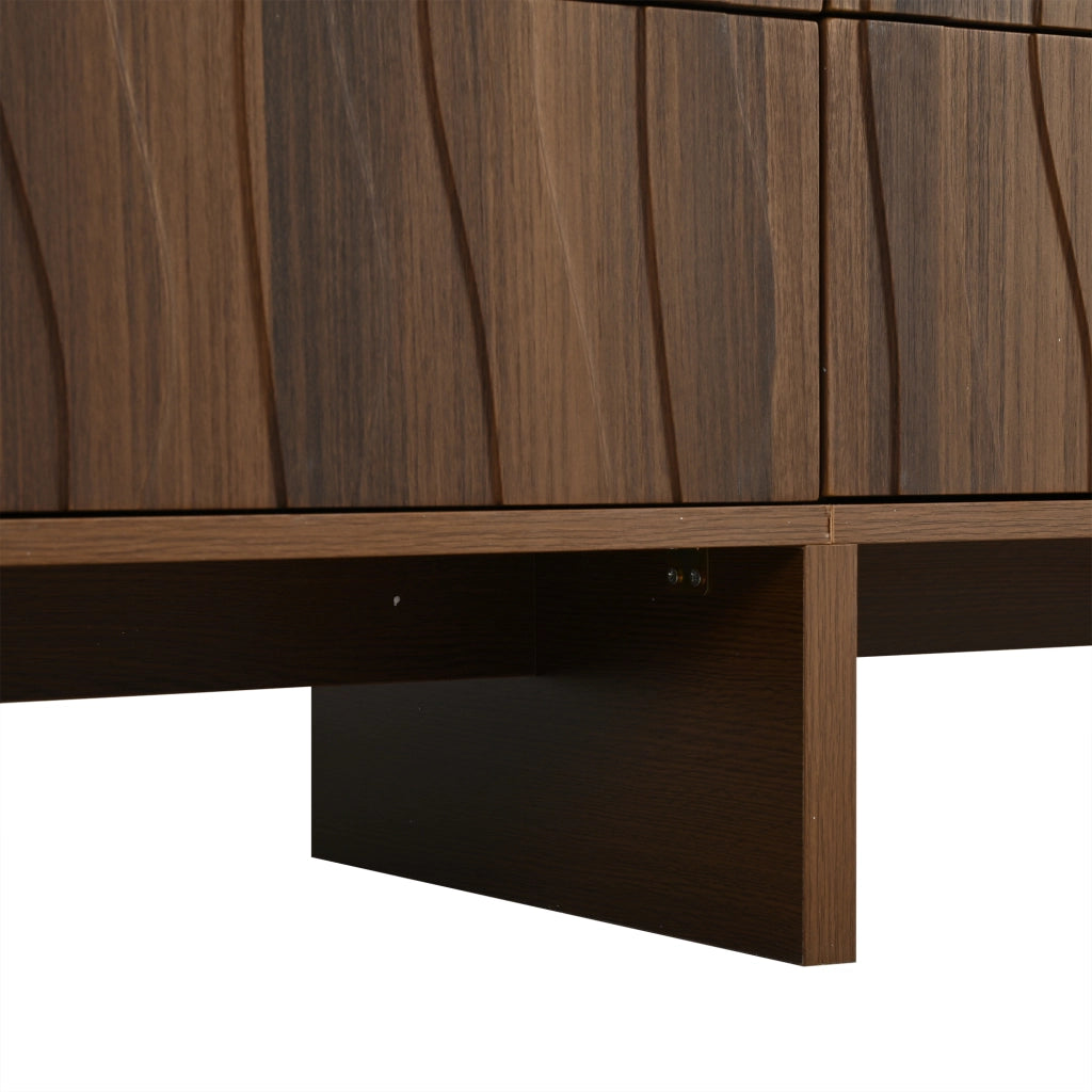 Mobile TV con Cassetti e Ante ¨C Xylo ¨C Noce, 180x40x56 cm, fino a 75 Pollici