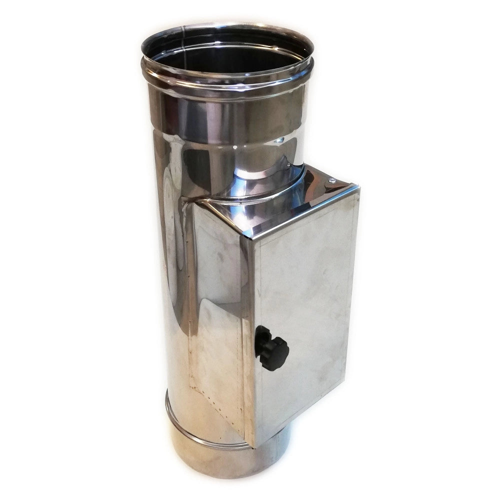 Modulo raccolta incombusti da 80mm in acciaio inox 5 decimi aisi 304