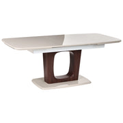 Tavolo da pranzo MDF beige chiaro 160/200 x 90 cm Allungabile Rettangolare Moderno Sala da pranzo Cucina