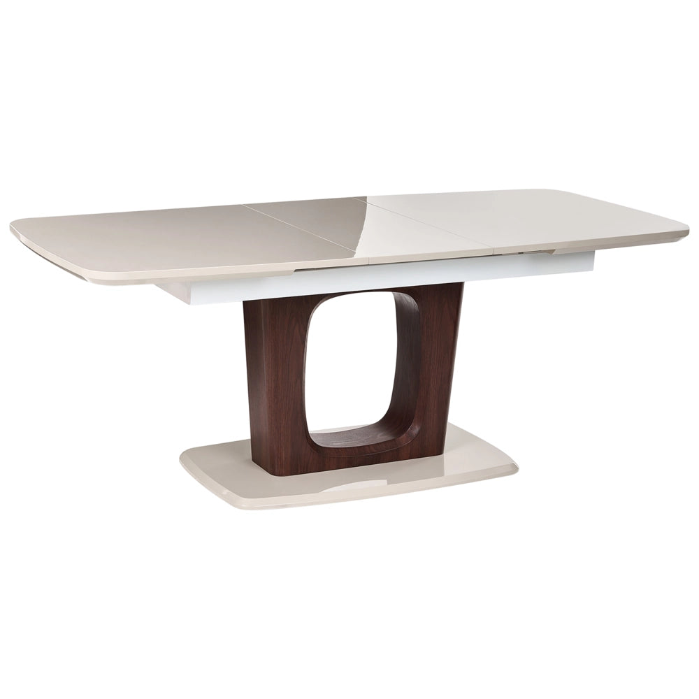Tavolo da pranzo MDF beige chiaro 160/200 x 90 cm Allungabile Rettangolare Moderno Sala da pranzo Cucina