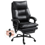 Sedia da ufficio ergonomica ¨C zephmum ¨C nero, imbottita, reclinabile, con supporto lombare