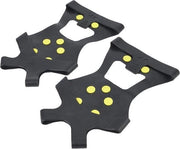 Stivali con IJs Sneeuw Grips per Stivali da Neve con 10 Studs - Trattamento Antiscivolo Universale - Spie di Acciaio per Ghiaccio (M)