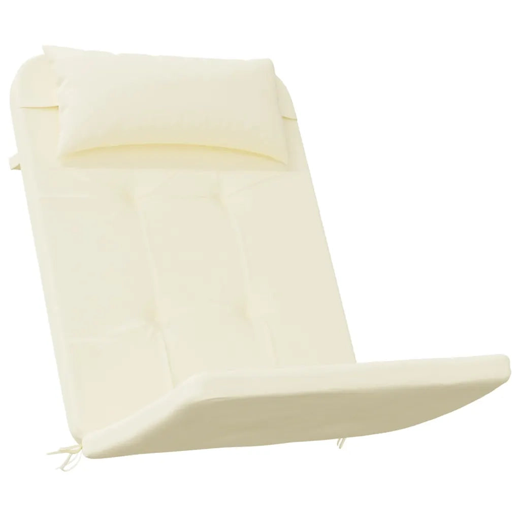 Cuscini per Sedia Adirondack 2 pz Crema in Tessuto Oxfordcod mxl 94318