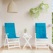 Cuscini Sedia con Schienale Alto 2 pz Blu Chiaro Tessuto Oxfordcod mxl 70342
