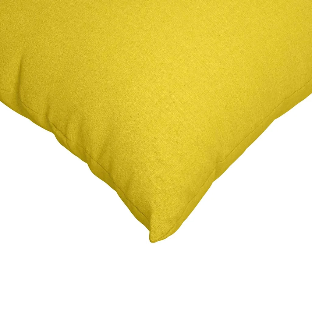 Cuscini da Divano 2 pcs Giallo Chiaro 80 x 80 cm Tessuto
