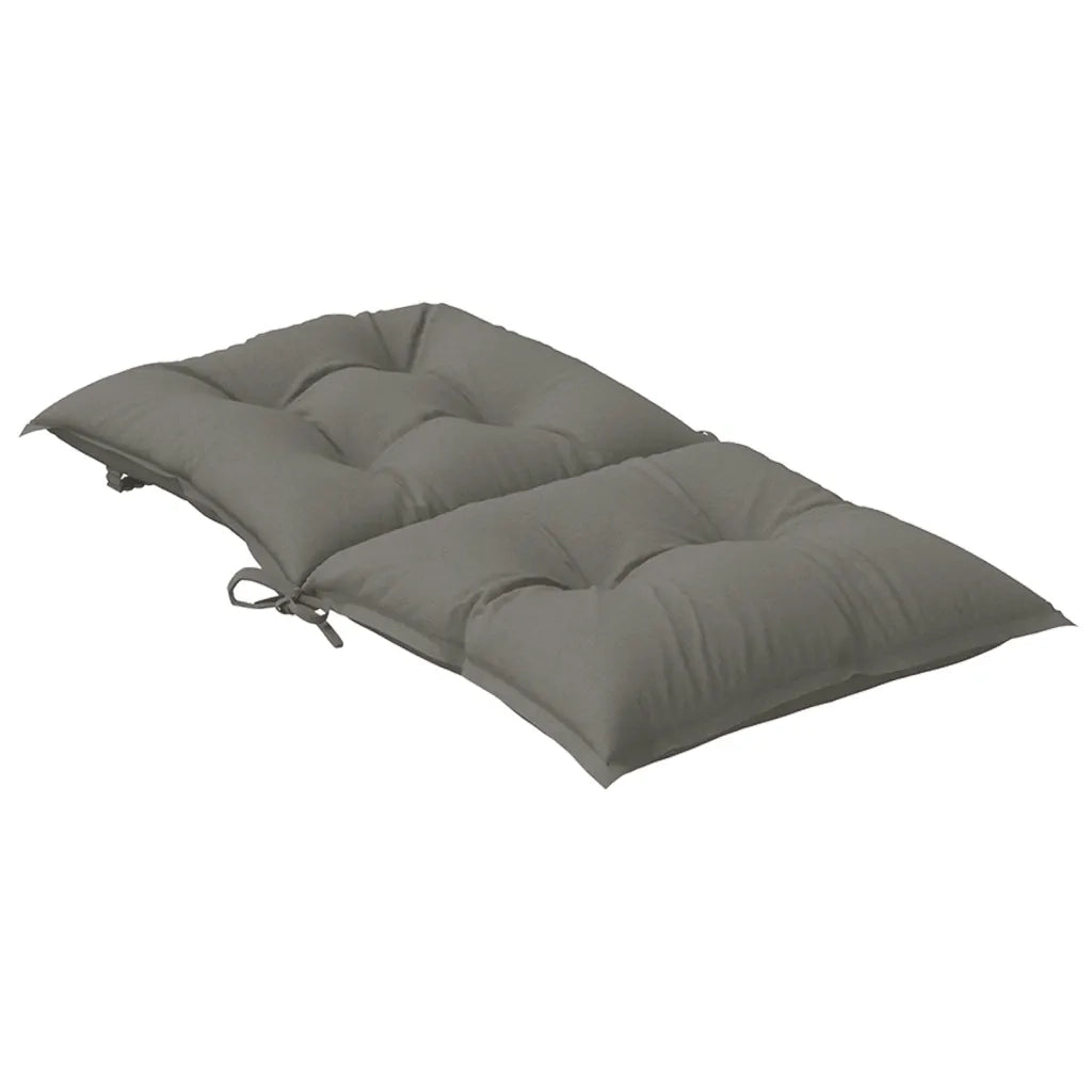 Cuscini Sedia Schiena Bassa 4 pz Grigio MÃ©lange 100x50x7 cm