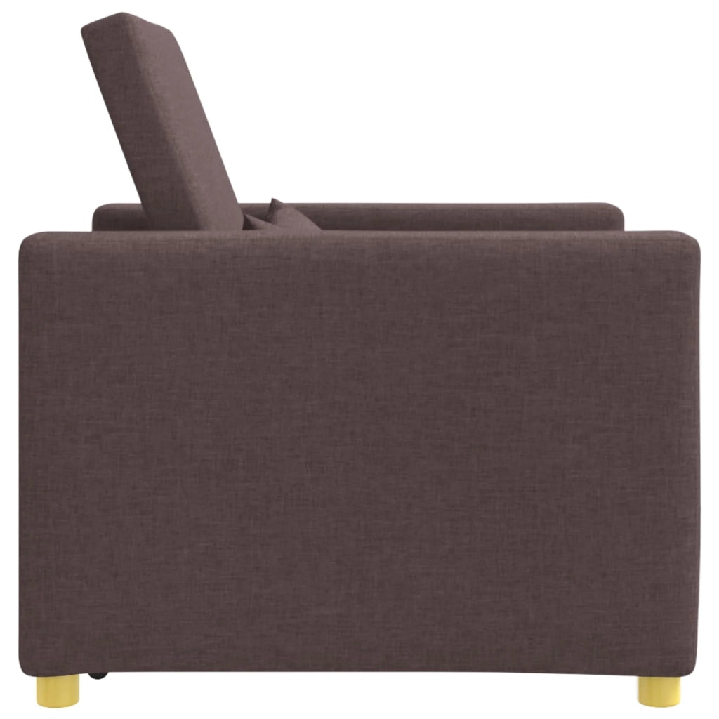 Divano letto estraibile singolo Marrone scuro 90 x 165 x 87 cm 42002688