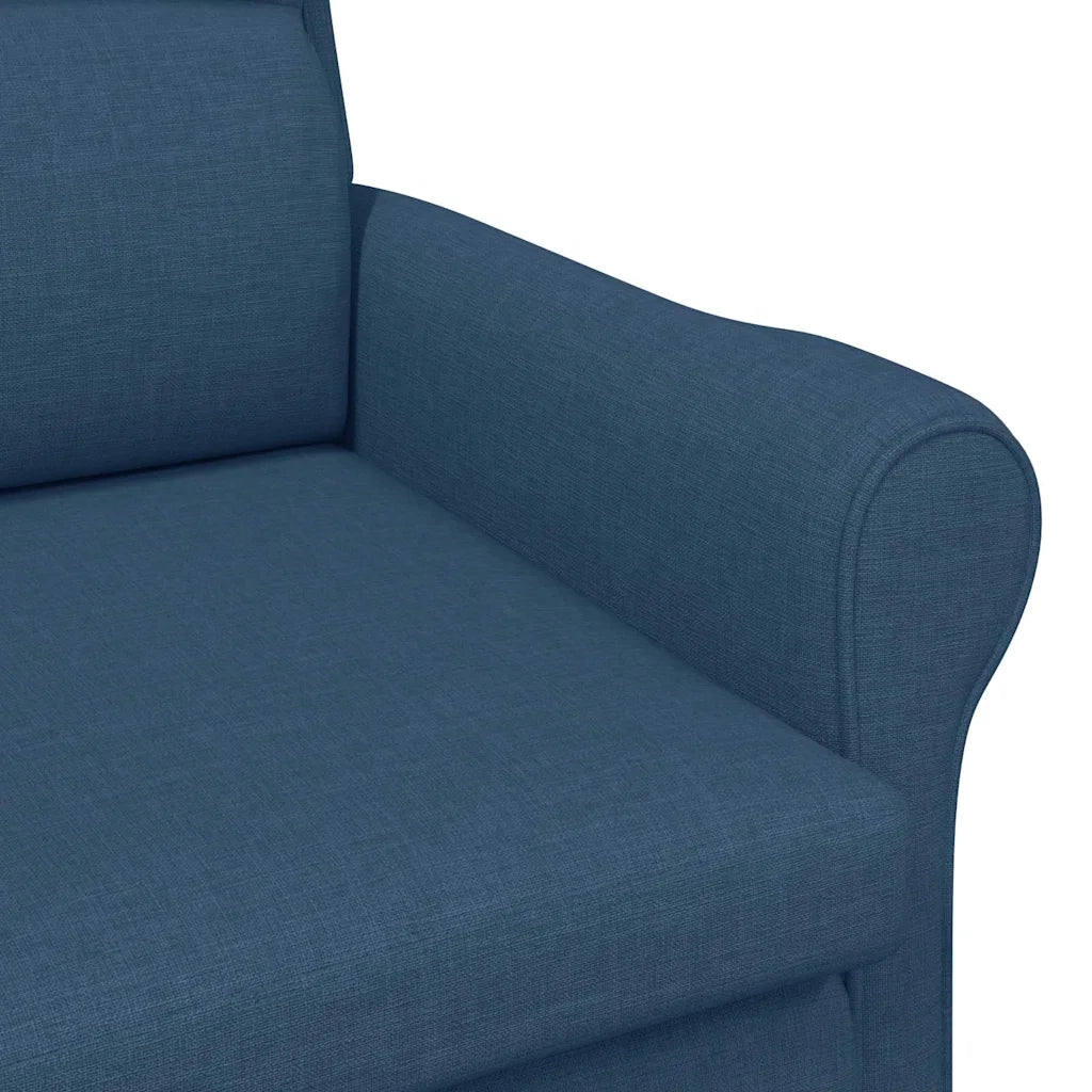 Poltrona-Divano Sedia Blu Tessuto 203380