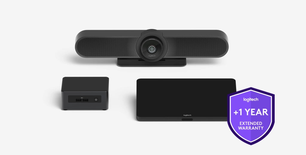 Logitech one year extended warranty for small room solution with rally bar mini and tap 1 anno/i - 994-000144