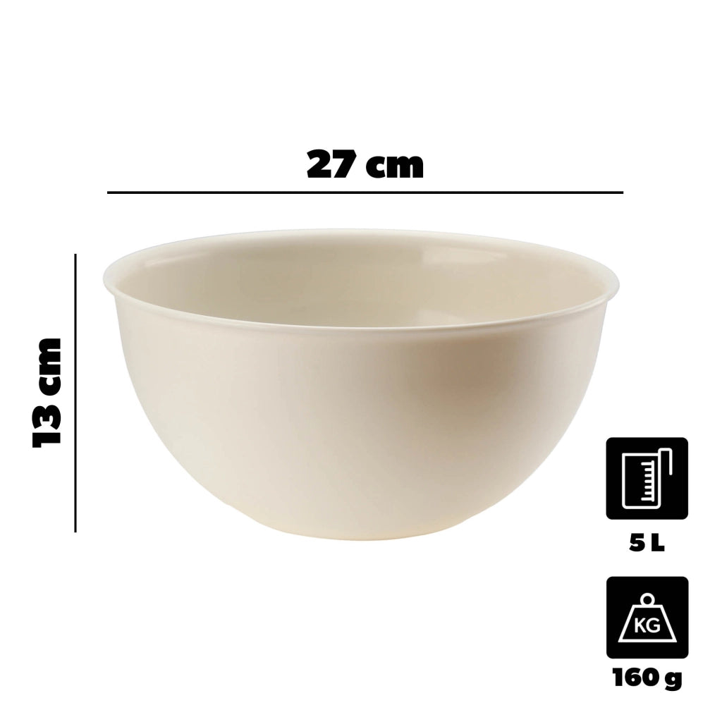 Ciotola da cucina in plastica KADAX, grande, universale, 5 litri, per macedonia di frutta, 27 cm