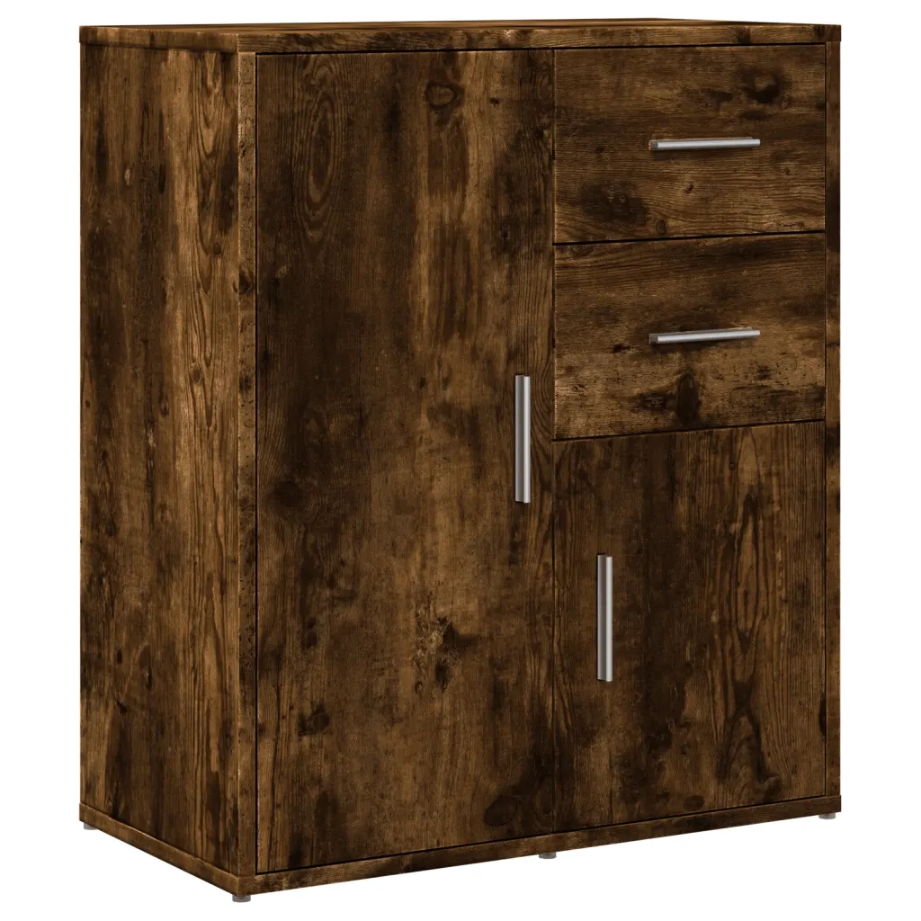 Credenza Rovere Fumo 60x31x70 cm in Legno Multistrato 840482