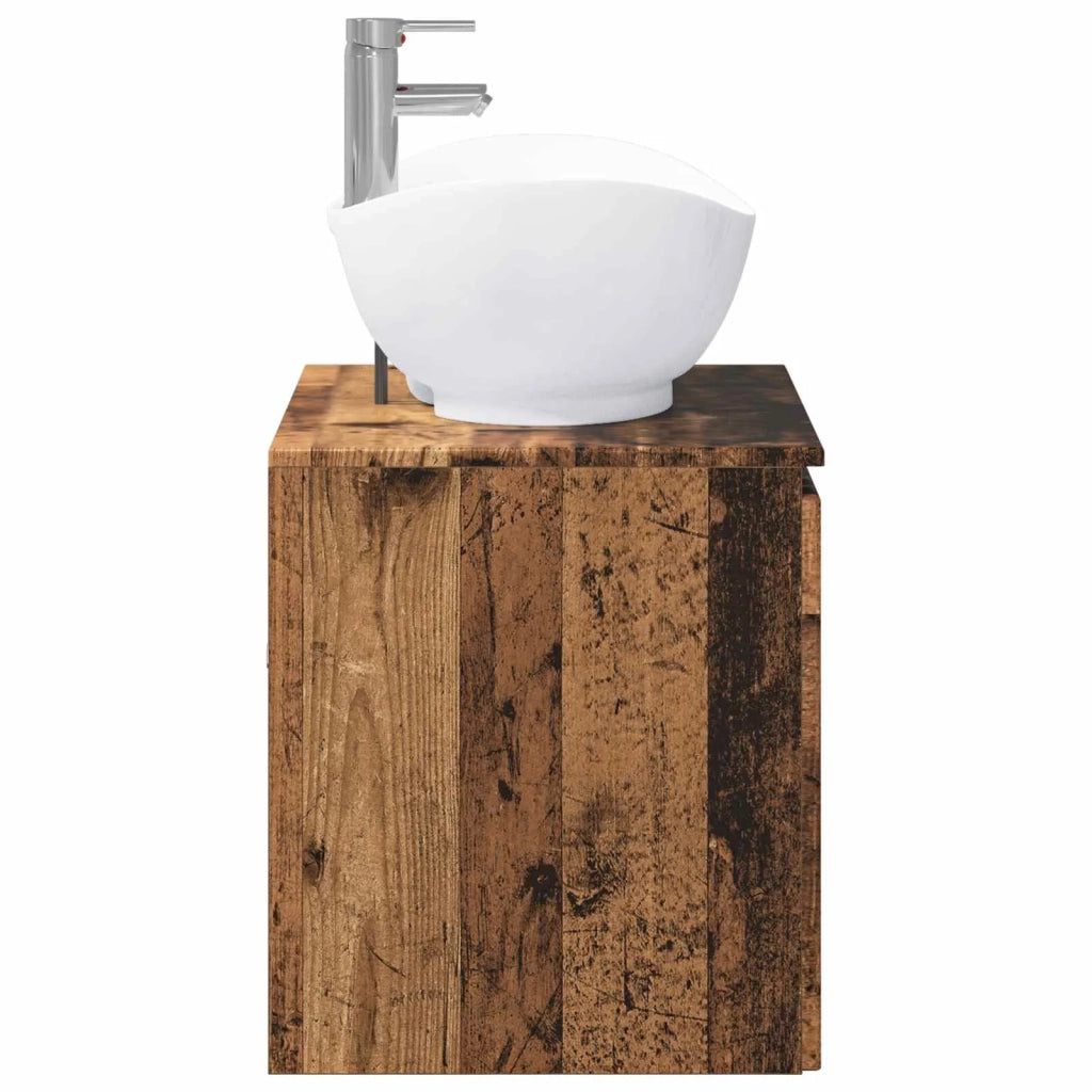 Set di mobili per il bagno Legno antico Legno ingegnerizzato 3404348