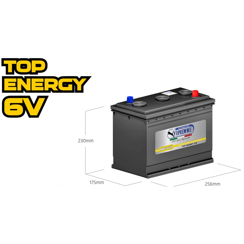 Batteria 6V 120AH 680A B224S 3RT7 0912061CS mm.260x175x236 +DX