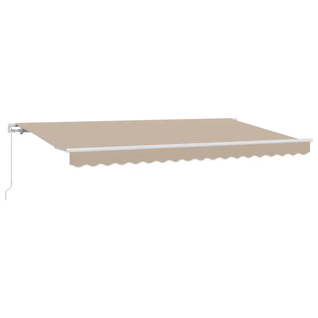 Tenda Retrattile Beige 400 x 200 cm Poliestere e Alluminio 3329861