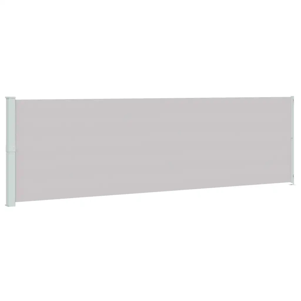 Tenda da Sole | Tenda parasole Laterale Retrattile per Patio 180x600 cm Grigia