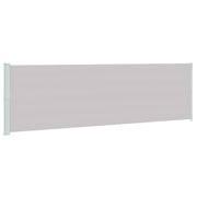 Tenda da Sole | Tenda parasole Laterale Retrattile per Patio 180x600 cm Grigia