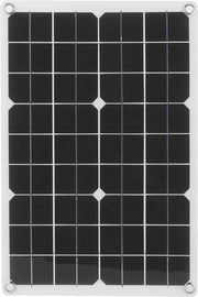 Kit di Pannello Fotovoltaico Monocristallino - Ricarica Autonoma dell'Energia Solare - IP65 Impermeabile - Regolatore di Ricarica Compattabile per Batteria RV - Barca - Caravan - e Altro.