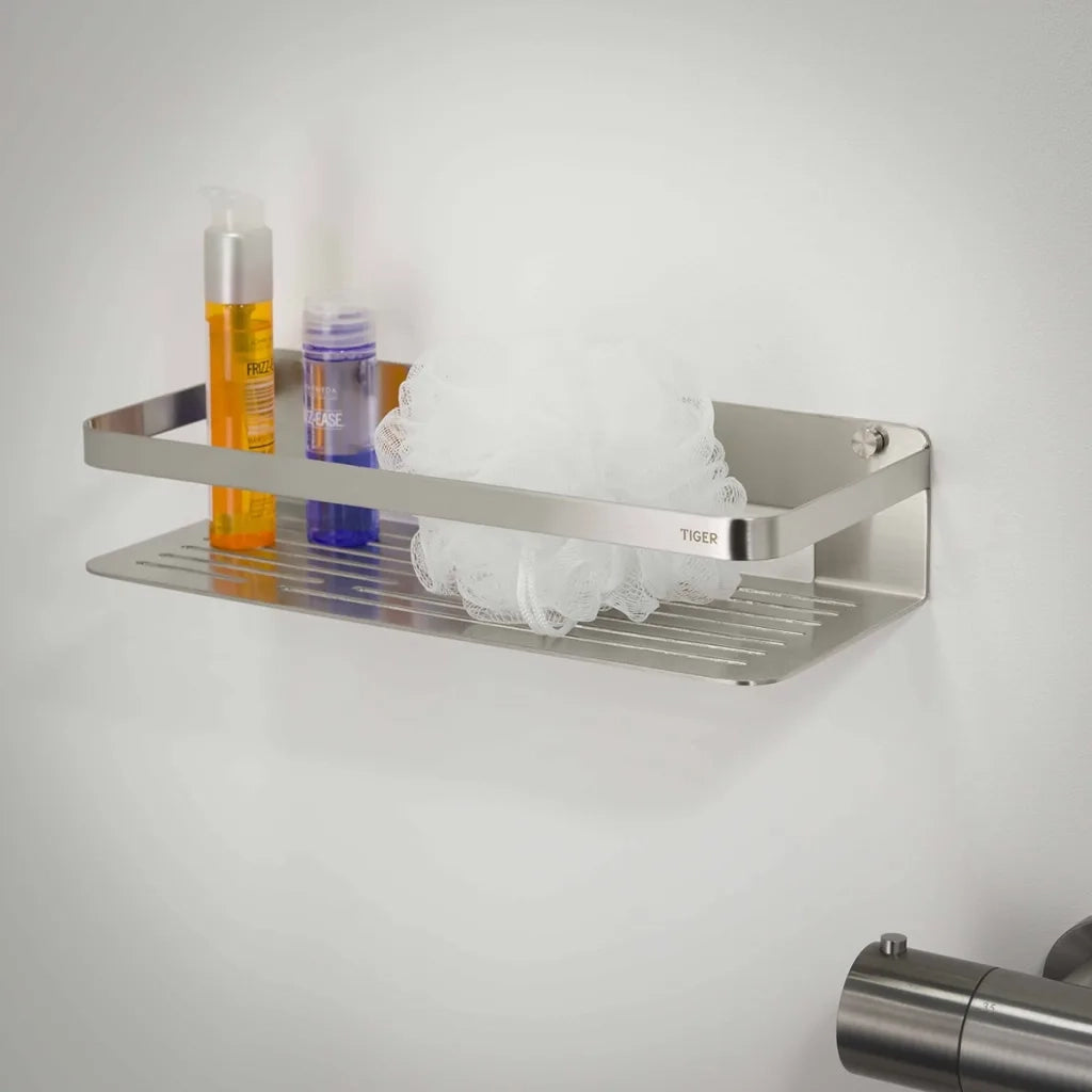 Tiger Mensola da Bagno Caddy Argentata Grande 1400230946 418301
