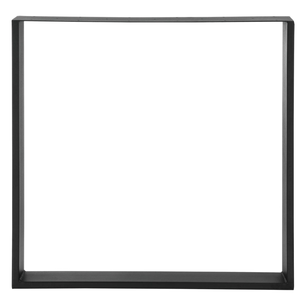 Set di 2 gambe per tavolo fai da te 75 x 72 cm nero opaco 03_0008095