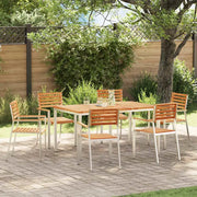 Set da Pranzo per Giardino 7 pcs Marrone Legno di teak solido 3334784