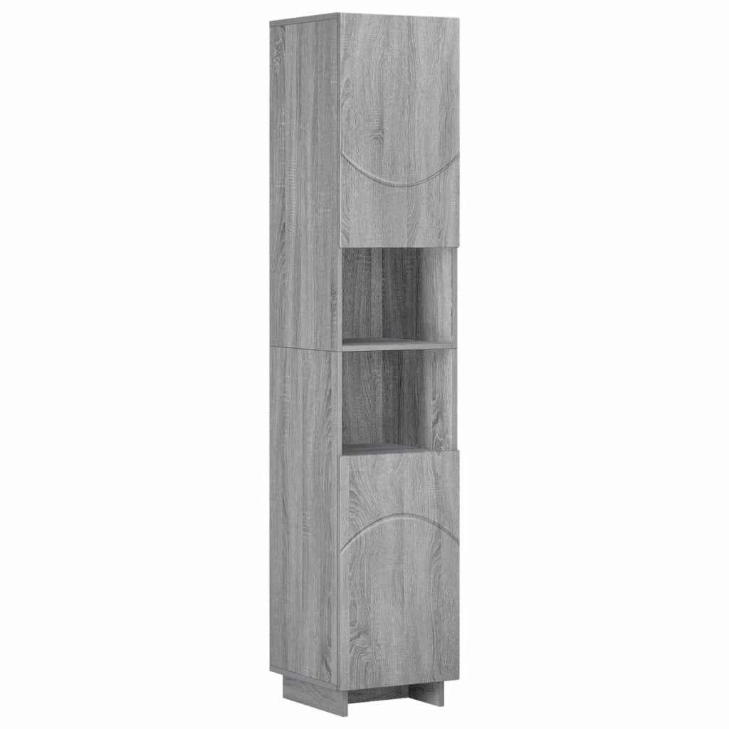 Mobile da bagno Sonoma grigio 36.5 x 38 x 180 cm 8011600