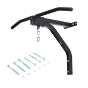 Supporto da parete per sacco boxe ¨C Xylo ¨C acciaio nero 93x47x51 cm
