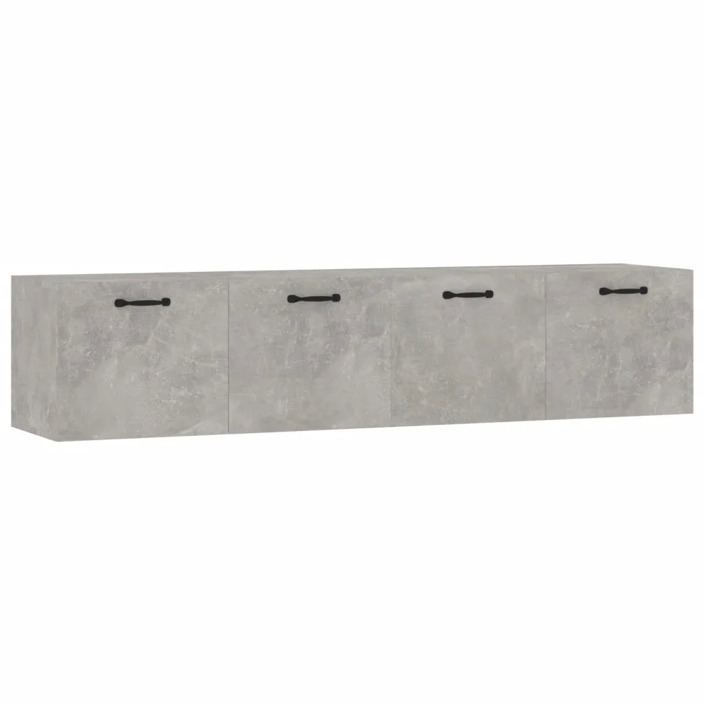 Mobili Parete 2 pz Grigio Cemento 60x36,5x35 cm in Multistrato 3115639