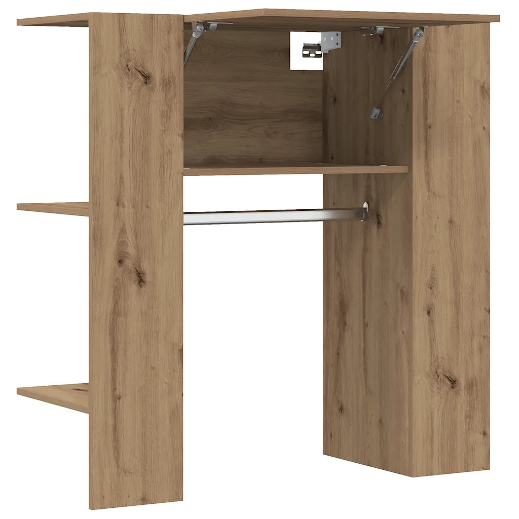 vidaXL Scaffale Ingresso Rovere 97,5x37x99 cm Legno Multistrato