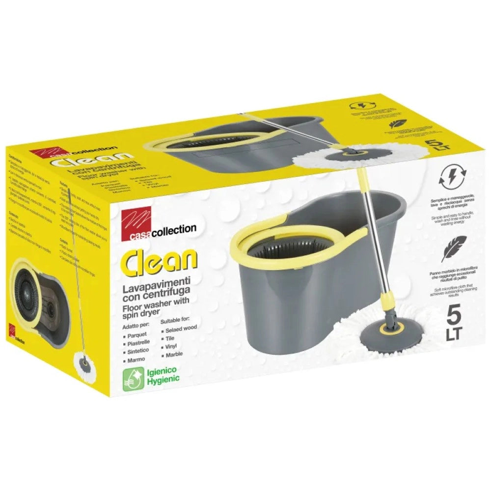 Secchio mop lavapavimenti rotante 5 L
