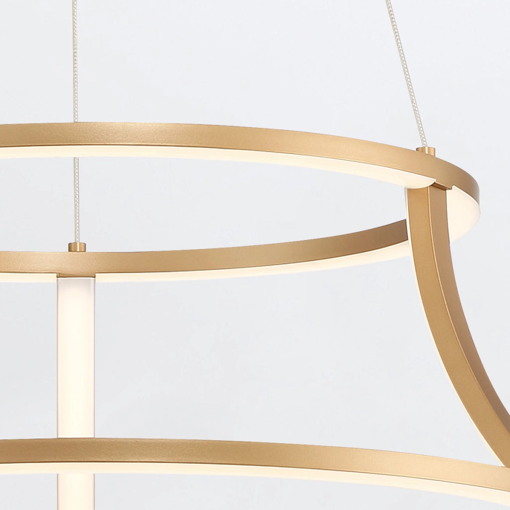 Lampada a sospensione LED oro spazzolato Ø51 54W Cadoux