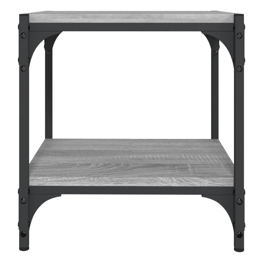 Mobile TV Grigio Sonoma 40x33x41 cm Legno Multistrato e Acciaio 819305