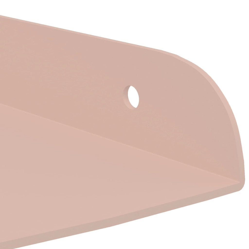 Mensola sospesa con lo scaffale 2 pcs Rosa 24 x 24 x 2 cm