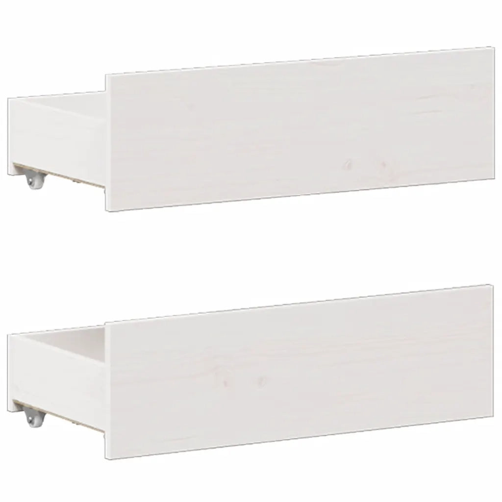 Giroletto senza Materasso con Testiera Bianco 180x200 cm Pino 3308757