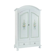 Armadio shabby 2 ante in legno decorato 125x61x200 (503) - Mobili 2G