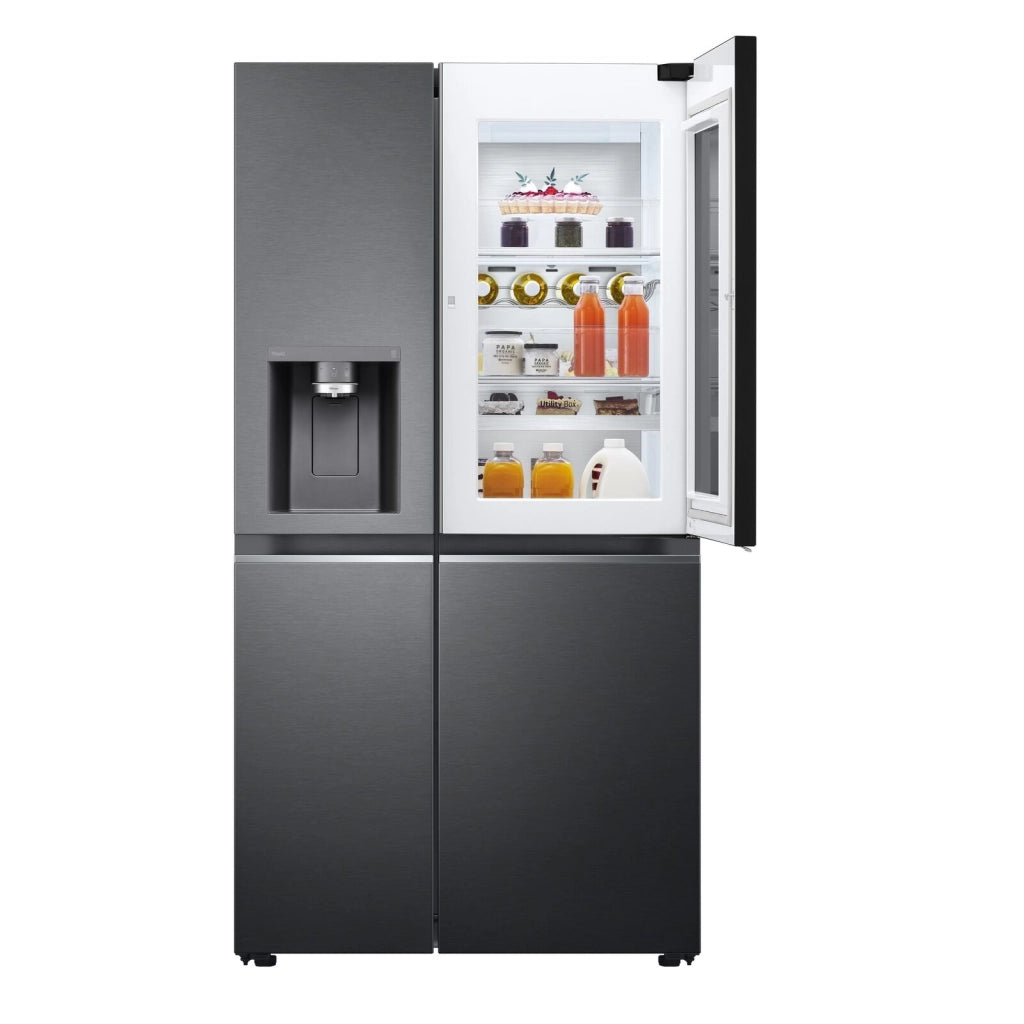 LG GSXV91MCAE InstaView Frigorifero Side by Side 635 L 179 cm Classe E 36 dB No Frost Wi-Fi Door in Door colore Nero