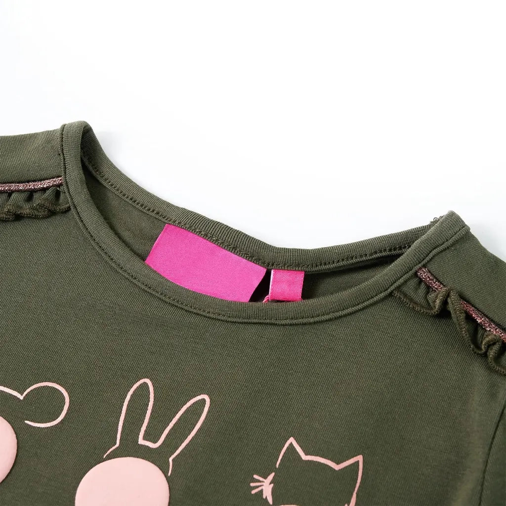 Maglietta da Bambino a Maniche Lunghe Cachi 104cod mxl 132278