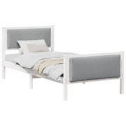 Letto singolo | Letto per adulti | Struttura del letto Grigio chiaro 100 x 200 cm Tessuto