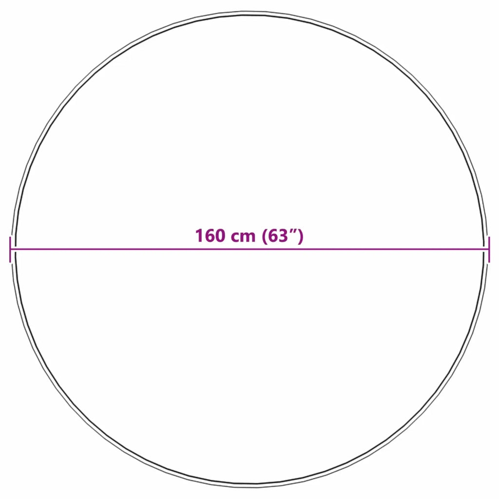 Tappeto in finta TAFALLA Bianco Ø 160 cm Poliestere 42021472