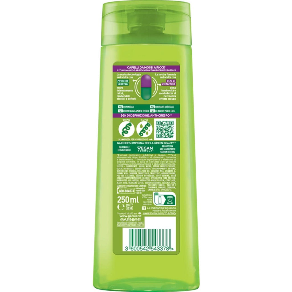 GARNIER FRUCTIS SHAMPOO 250 ML HYDRA RICCI 96 ORE DI DEFINITIONE ANTI-CRESPO X CAPELLI DA MOSSI A RICCI
