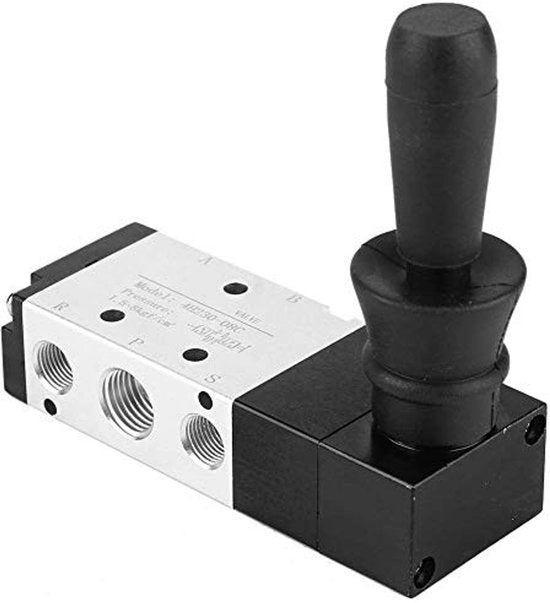 Regolatore pneumatico G1/4" di ingresso - Manuale in alluminio - Valvola a tre o cinque vie - Alta resistenza della connessione - Materiale resistente alla corrosione - Regolatore di flusso