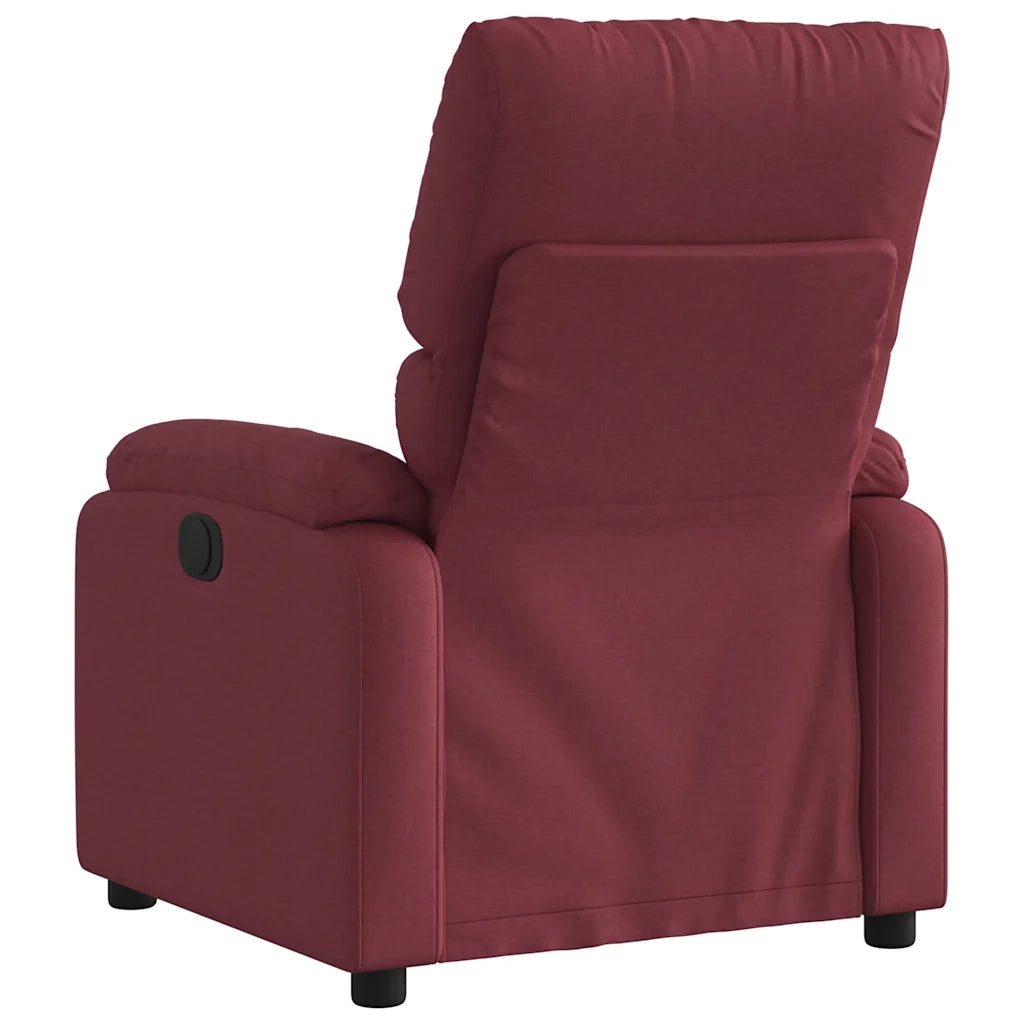 Divano Sedia-Poltrona Reclinabile in Tessuto Rosso Vino 959590