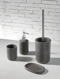 Set 4 Accessori da Bagno in Resina TFT Praia Grigio
