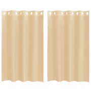 Tende in Voile con Occhielli 2 pz Sabbia