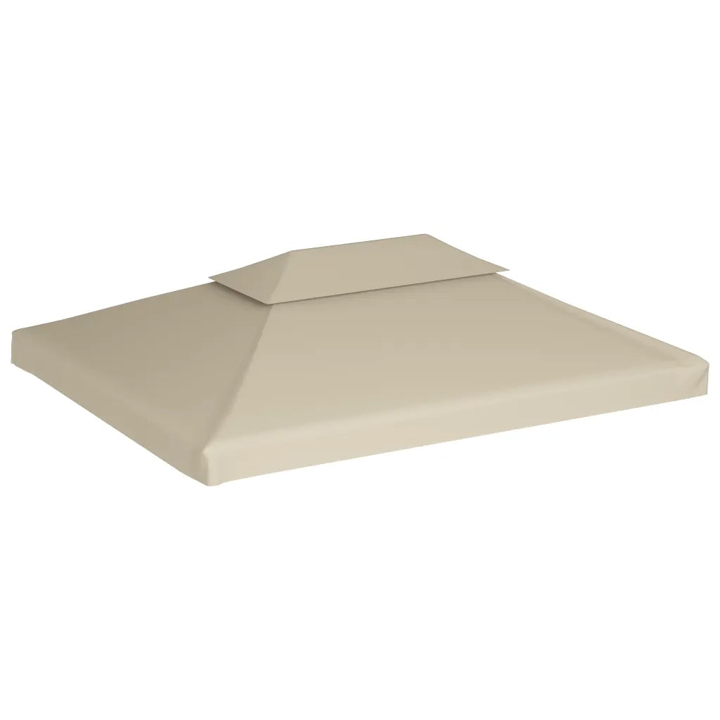 Telo di Ricambio per Gazebo 310g/mÂ² Beige 3x4m