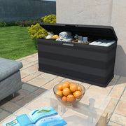 Baule da Giardino Nero 117x45x56 cm CFW5193463