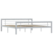 Giroletto Grigio e Bianco in Metallo 180x200 cm 284561
